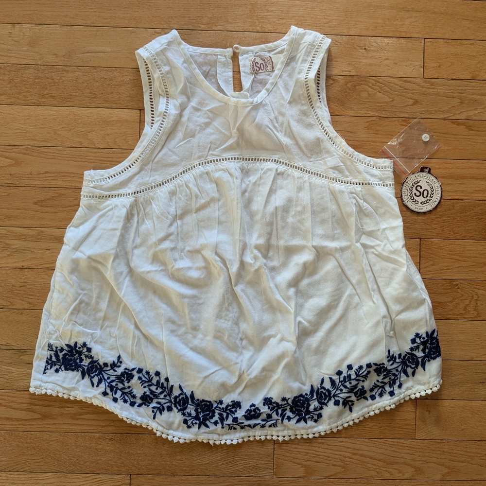 NEW Juniors Floral Tank Top